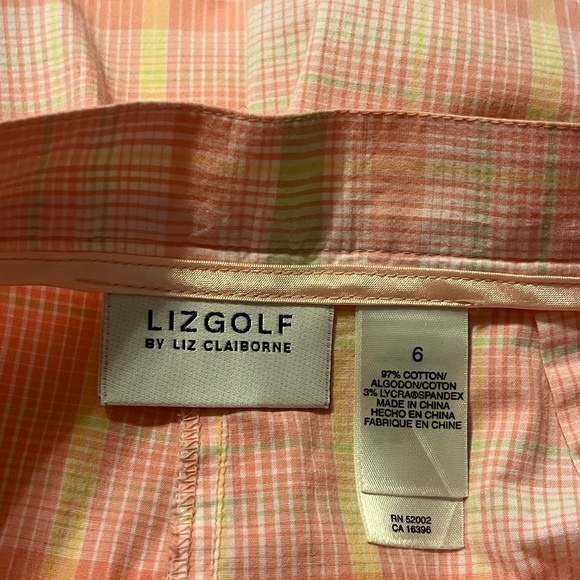 Liz Golf by Liz Claiborne Women’s Plaid Golf Skort. Size 6. Two pockets. - Picture 3 of 6
